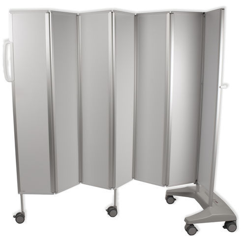 Mobiler Medizinischer Bettschirm - 5MS/S series - Bristol Maid Hospital Metalcraft - zusammenklappbar / 7 Flügel