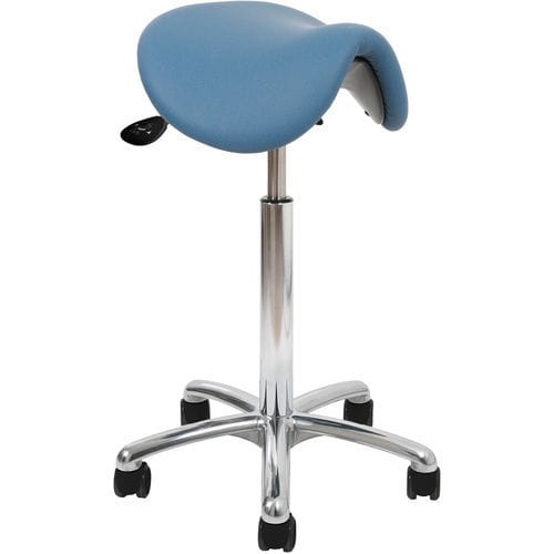 Hocker für Gesundheitseinrichtungen - 5TS/SA/PL/VBLU	 - Bristol Maid Hospital Metalcraft - sattelförmig / T-förmig / blau