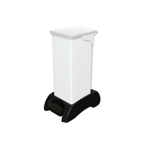 Kunststoff-Abfallkorb - 5FSH20WH - Bristol Maid Hospital Metalcraft - pedalbetrieben