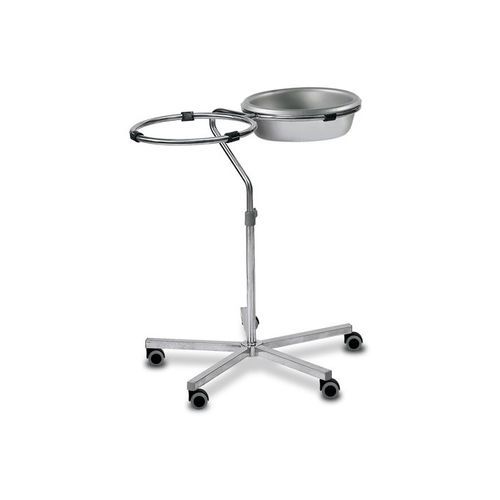 Schalenhalter mit zwei Schalen - SBSA/2  - Bristol Maid Hospital Metalcraft - zur Montage auf Rollwagen / Edelstahl