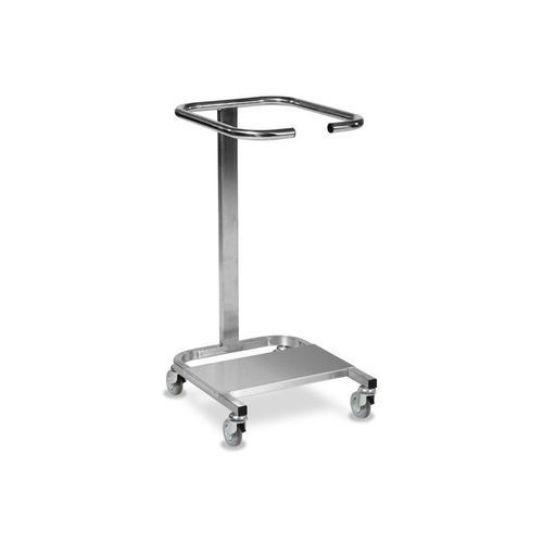 Sackhalterwagen für dreckige Wäsche - WT/6 series - Bristol Maid Hospital Metalcraft - Wäscherei / mit Fußbedienung / mit Deckel