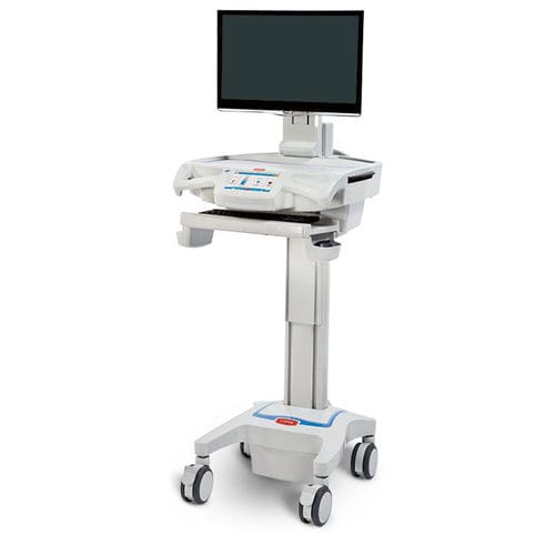 Medizinisch Computer-Arbeitsplatz - CareLink Nurse - Capsa Healthcare - für Laptop Computer / höhenverstellbar / mobil