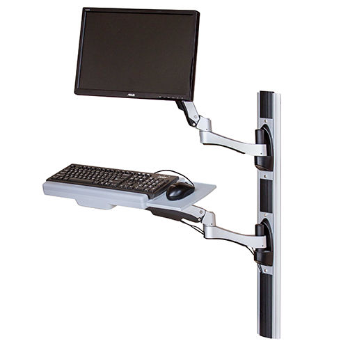 Knickarm-Tragarm - AX series - Capsa Healthcare - für Monitor / für medizinische Zwecke / wandmontiert