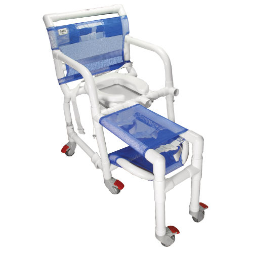 Badewannensitz mit Armlehnen - 340CL - Carci - auf Rollen / mit Fußstütze / Toilette
