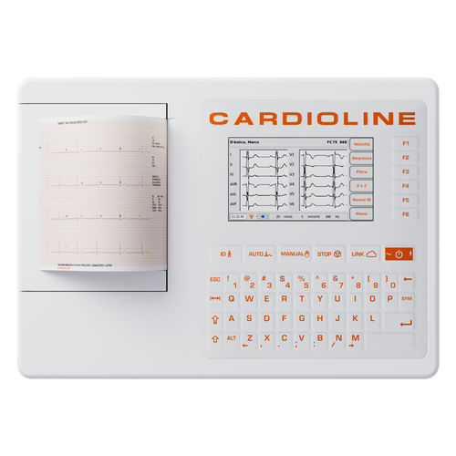 Ruhe-Elektrokardiograph - ECG100+ - Cardioline - 12 Kanäle / digital / mit Drucker
