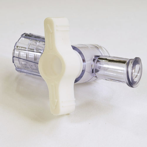 Infusionsverbinder mit Absperrhahn - 17-300 - CardioMed Supplies  - gerade Ausführung