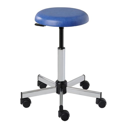 Hocker für Gesundheitseinrichtungen - 12001CHR - CARINA  - höhenverstellbar / drehbar / auf Rollen