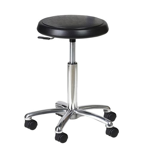 Hocker für Gesundheitseinrichtungen - 7301-ALU - CARINA  - höhenverstellbar / drehbar / auf Rollen