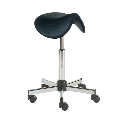 Hocker für Gesundheitseinrichtungen - 6501CHR - CARINA  - höhenverstellbarer / auf Rollen / sattelförmig