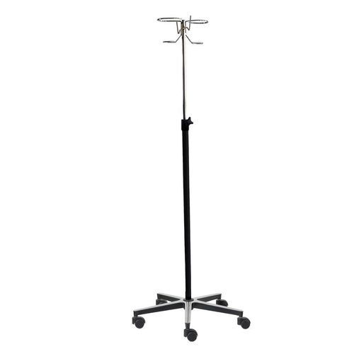 Infusionsständer auf Rollen - 32502ALU - CARINA  - 2 Haken / höhenverstellbarer / Aluminium