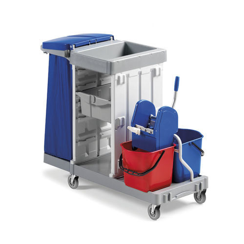 Reinigungswagen - CFS 90 - Centro Forniture Sanitarie   - für Kliniken / Abfall / mit Auffangwanne