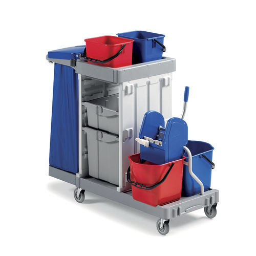 Reinigungswagen - CFS 64 - Centro Forniture Sanitarie   - für Kliniken / Abfall / mit Auffangwanne