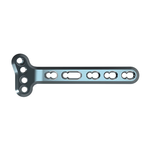 Kompressionsplatte für Radius - 70902- 4 head holes - Waston medical - distal / mit Verriegelung / Titan