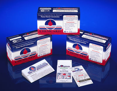 Blutzuckerschnelltest - Chemcard™ - Chematics - für Diabetes / Plasma