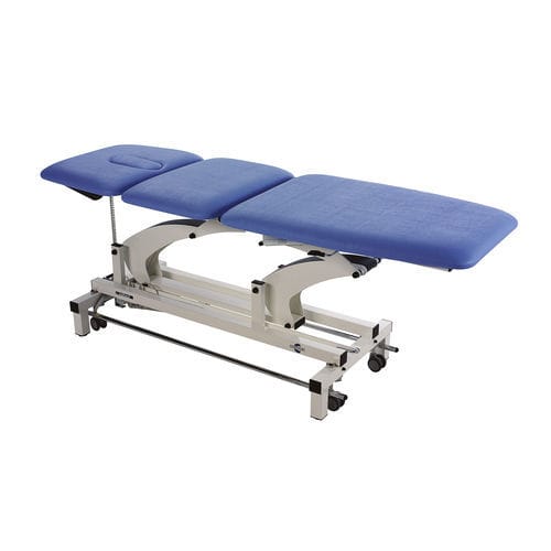 Elektrische Massageliege - SINTHESI SINGLE - Chinesport - auf Rollen / mit höhenverstellbarer Rückenlehne / dreiteilig