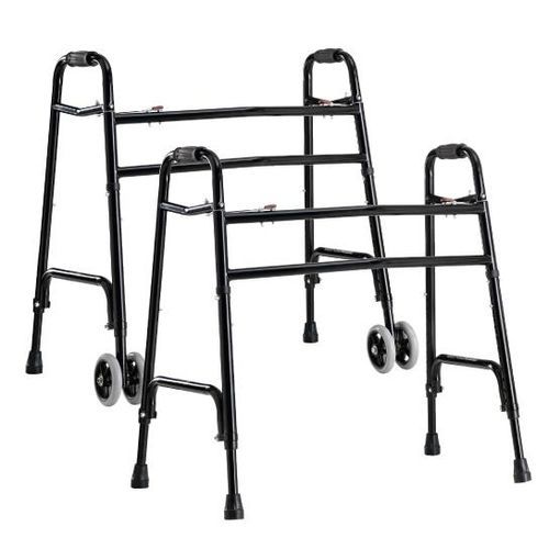 Gehgestell mit 2 Rädern - 0130-0 series - Cobi Rehab - für Übergewichtige / höhenverstellbarer / zusammenklappbar