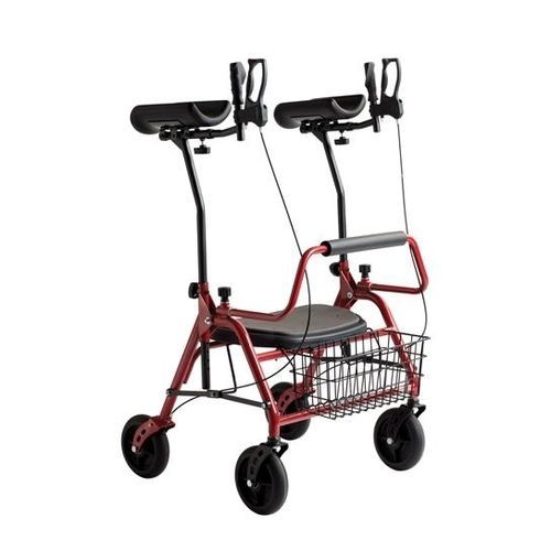 Rollator mit 4 Rädern - 0173-050-000 - Cobi Rehab - für Übergewichtige / Stahlrahmen / mit Sitz