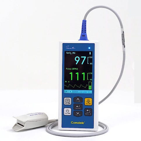 Handgerät-Pulsoximeter - MD-655P - Comdek Industrial - für Krankenhaus / mit separatem Sensor / weiß