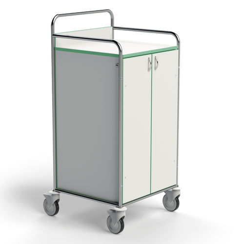 Sackhalterwagen für saubere Wäsche - 251SP-DRH - Conf Industries - für dreckige Wäsche / medizinisch / mit Regal