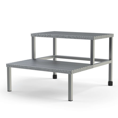 Stufentritt mit 2 Stufen - GRA440 - Conf Industries - Edelstahl / rutschfest