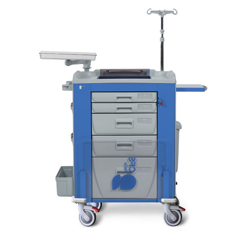 Wagen für Kliniken - TORNADO LIFE  - Conf Industries - Notfall / Sauerstoff / für Defibrillator