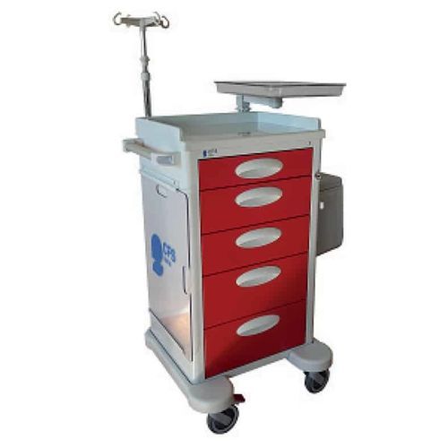 Notfallwagen - Genius Light - Conf Industries - Abfalleimer / mit Infusionsständer / mit Herzmassageplatte