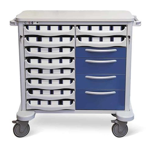Wagen für Medikamente - Unit-dose Plus D-U - Conf Industries - mit Schublade / 35 - 44 Behälter