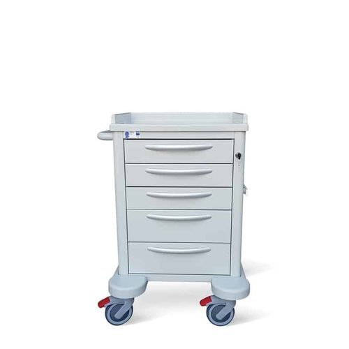 Medizinischer Wagen - ALFA 01/B - Conf Industries - Pflege / Metall / 5 Schubladen