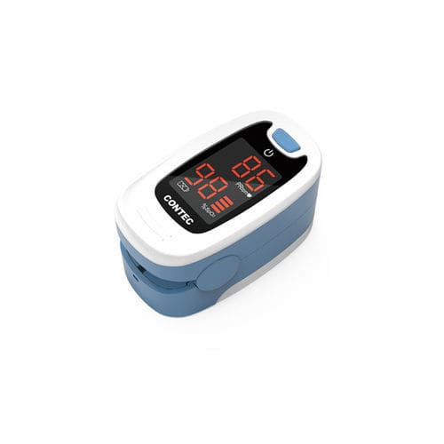 Fingerpulsoximeter - CMS50M  - Contec Medical Systems - medizinisch / batteriebetrieben / blau