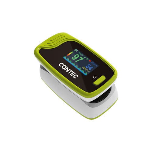 Fingerpulsoximeter - CMS50-Pro - Contec Medical Systems - medizinisch / batteriebetrieben / grün