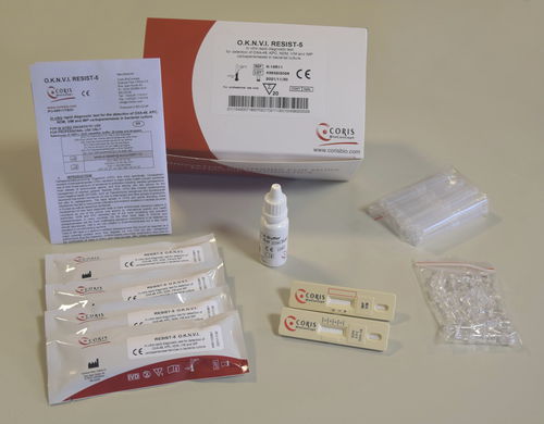 Testkit für antibiotischen Anfälligkeitstest - O.K.N.V.I RESIST-5 - Coris BioConcept - NDM / OXA-48 / immunochromatographisch