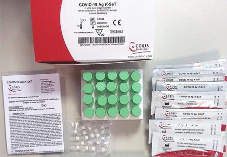 COVID-19-Testkit - K-1525 - Coris BioConcept - Antigene / SARS-COV-2 / Nasen