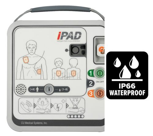 Halbautomatischer externer Defibrillator - iPAD CU-SPR (AED) - CU Medical Systems in Korea - für öffentliche Plätze / zweiphasig