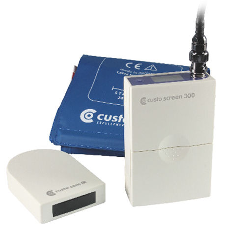 Handgerät-Patientenmonitor - screen 300 - custo med GmbH - ABDM / für Intensivpflege / kabellos
