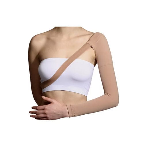 Kompressionsärmel zur Behandlung von Lymphödemen - DaYu - für Frauen / beigefarben / schwarz