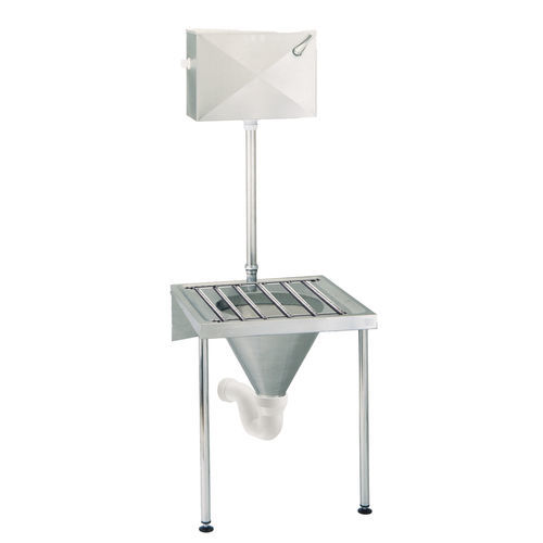 Spüle / Für schmutzigen Hauswirtschaftsraum - Slop Hopper HP20 - DDC - für verschmutzte Hauswirtschaftsräume / für Krankenhaus / 1 Station