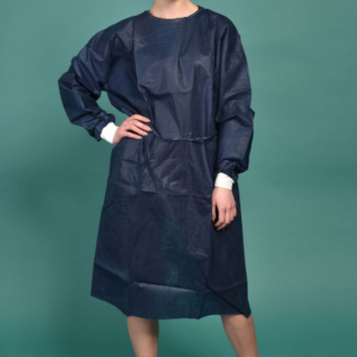Unisex-Patientenkittel - VTB00 - Dea - aus Baumwolle / Einweg / blau