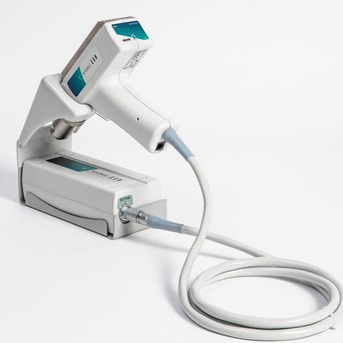 Automatische Heißsiegelmaschine - HemoWeld Gun™ - Delcon  - für Blutbeutelschläuche / Tisch / batteriebetrieben