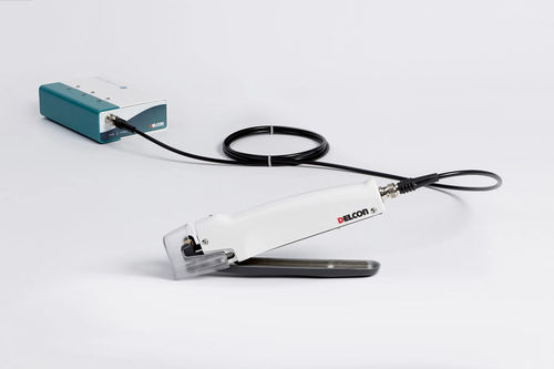 Medizinische Heißsiegelmaschine - HemoWeld Battery™ - Delcon  - Labor / für Blutbeutelschläuche / Tisch