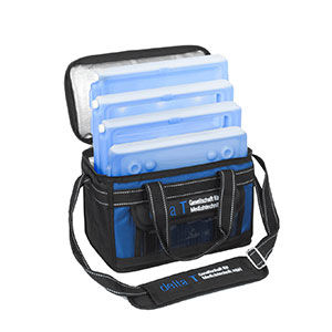 Tasche für biologische Proben - B 1002 05 - delta T - Gesellschaft für Medizintechnik - Schulterriemen / isotherm