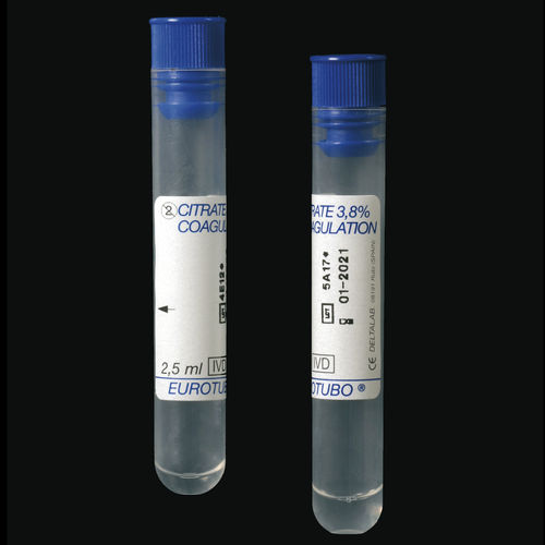 Labor-Probenahmeröhrchen - 601102 - Deltalab - zylinderförmig / Blut / Polypropylen