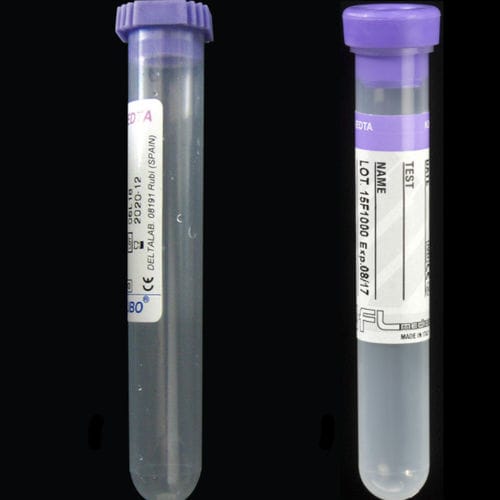 K3-EDTA-Probenahmeröhrchen - 61160 series - Deltalab - Labor / zylinderförmig / Blut