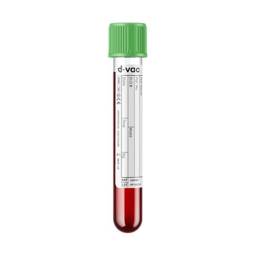 Labor-Probenahmeröhrchen - LH - Demophorius Healthcare - zylinderförmig / Plasma / Vollblut