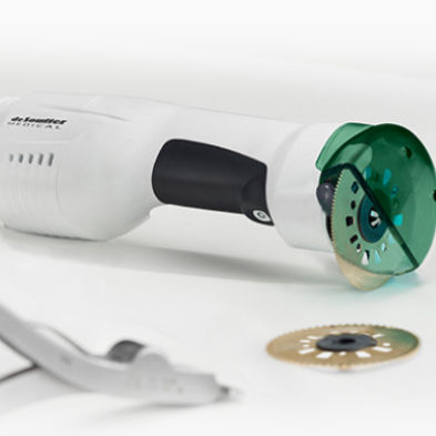 Elektrische Gipssäge - CC7 CleanCast™ - DeSoutter Medical  - mit Absaugung