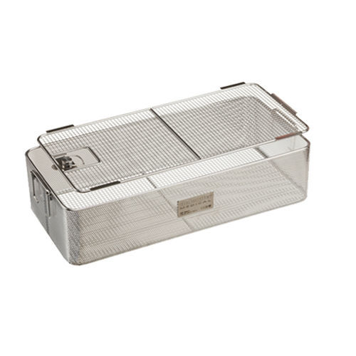 Sterilisationscontainer für orthopädische Instrumente - 14640 - DeSoutter Medical  - Aluminium / perforiert / vergittert
