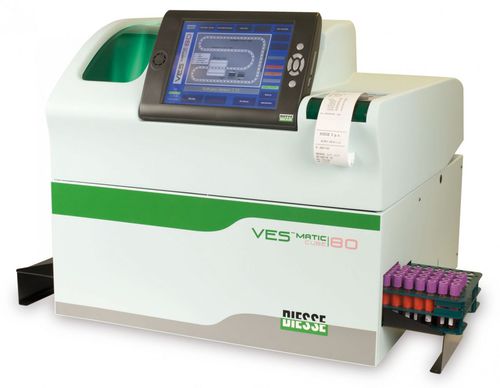 Automatischer ESR-Analysator - VES-MATIC CUBE 80 - Diesse Diagnostica Senese - für klinische Diagnose / Barcode-Leser
