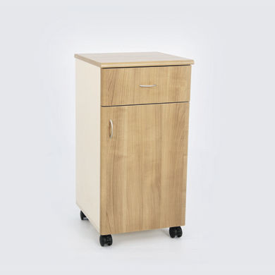 Nachttisch auf Rollen - 90105301 - DOLSAN MEDICAL - mit Schubladen / Schrank