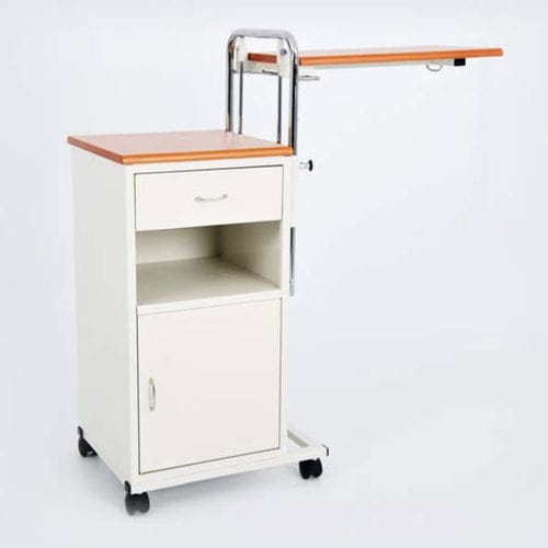 Nachttisch auf Rollen - 90105201 - DOLSAN MEDICAL - mit eingebauter Tischplatte / mit Schubladen