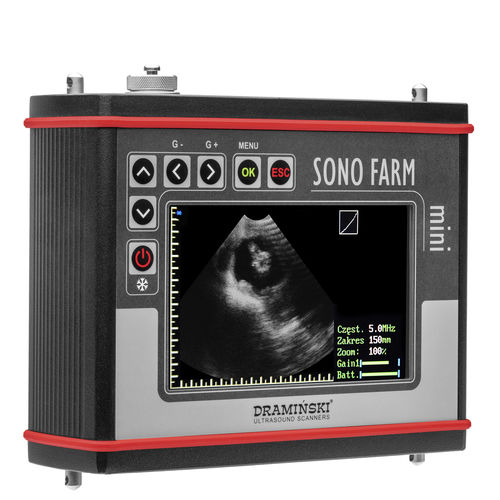 Tierärztliches Ultraschallsystem / Handgerät - SonoFarm mini - Dramiński - Multifunktion / Schwarz-Weiß