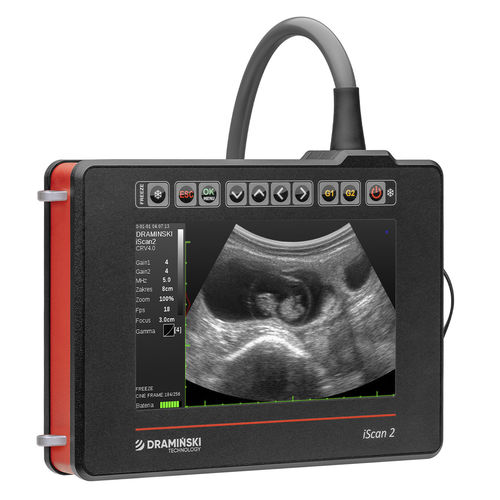 Tragbares Tierärztliches Ultraschallsystem - iScan 2 - Dramiński - Multifunktion / Schwarz-Weiß